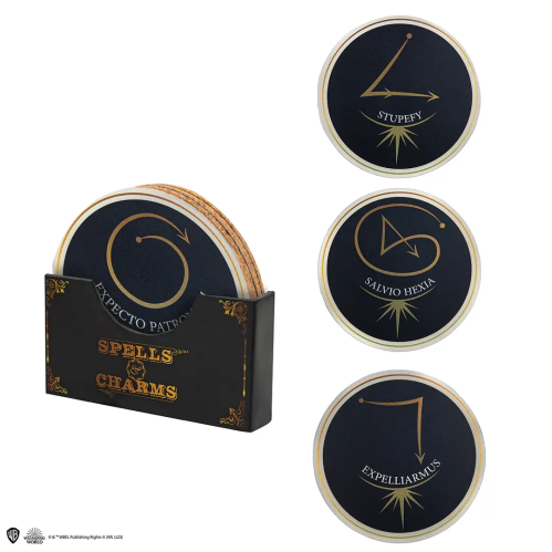 Lot de 4 Sous-Verre Harry Potter Enchantements