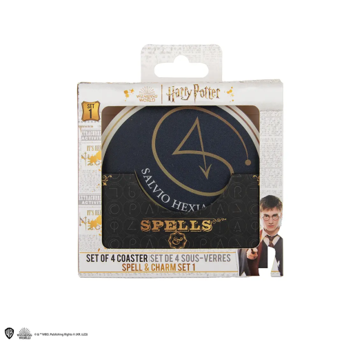 Lot de 4 Sous-Verre Harry Potter Enchantements