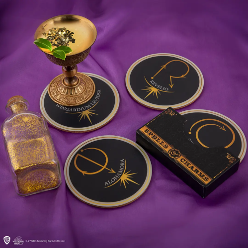 Lot de 4 Sous-Verre Harry Potter Sortilèges