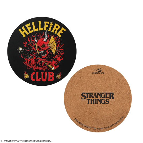Lot de 4 sous-verre Hellfire Club Stranger Things