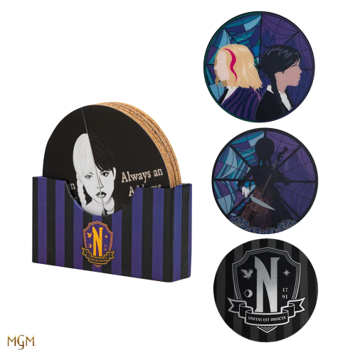 Lot de 4 Sous-Verre Mercredi