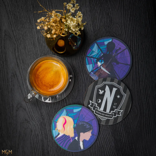 Lot de 4 Sous-Verre Mercredi