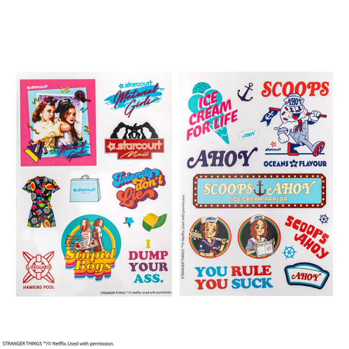Pack 24 Stickers Stranger Things Saison 3