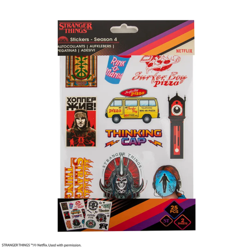 Pack 26 Stickers Stranger Things Saison 4