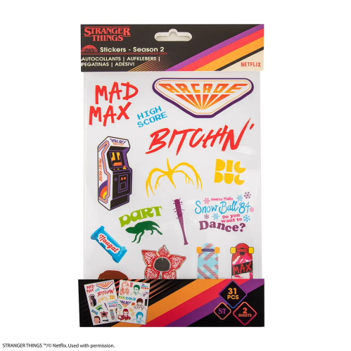 Pack 31 Stickers Stranger Things Saison 2