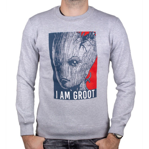 Sweat Groot Gardiens de la Galaxie gris