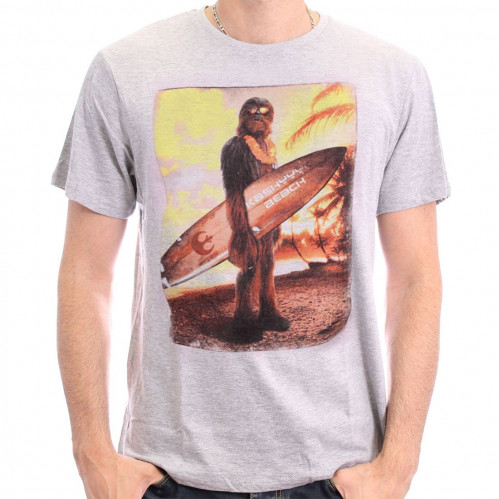 Tee-Shirt Chewie On The Beach Star Wars