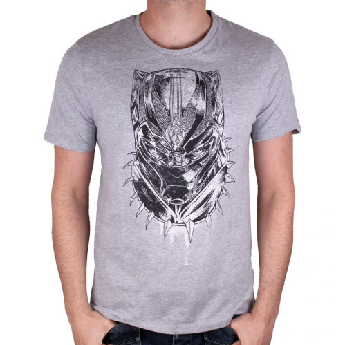 Tee-Shirt Face Black Panther