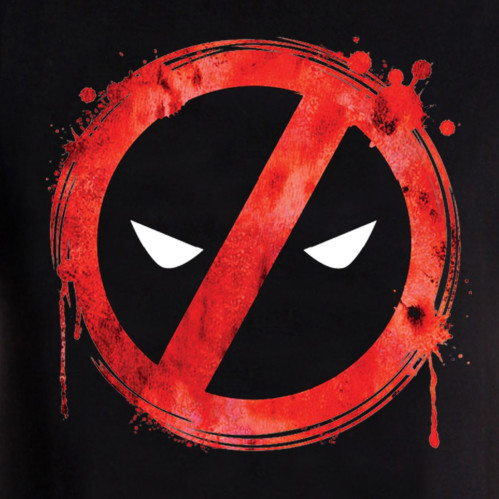 Tee-Shirt Forbiden Splash Head Deadpool