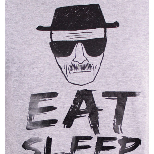 Tee-Shirt Gris Eat Sleep Cook Breaking Bad