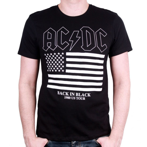 Tee-Shirt Homme Back in Black Tour ACDC