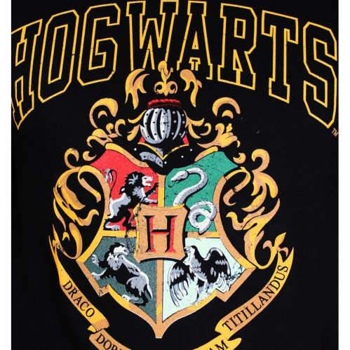 Tee-Shirt Noir Poudlard Harry Potter