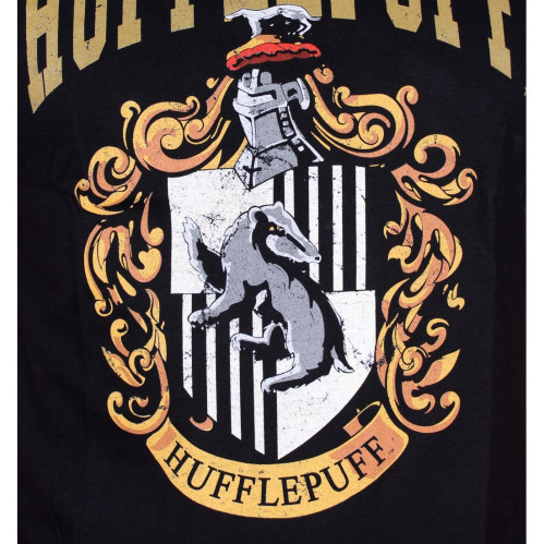 Tee-Shirt Noir Poufsouffle Harry Potter