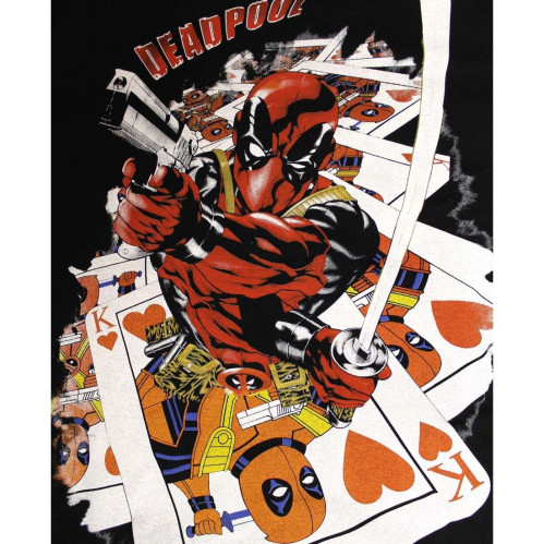 Tee-Shirt Roi de Coeur Deadpool