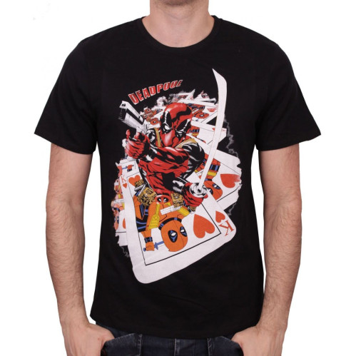 Tee-Shirt Roi de Coeur Deadpool