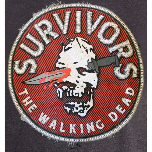 Tee-Shirt Skull Survivor Walking Dead