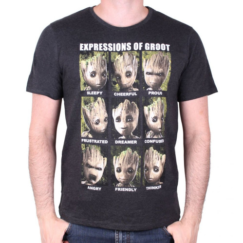 T-Shirt Expressions of Groot Gardiens de la Galaxie