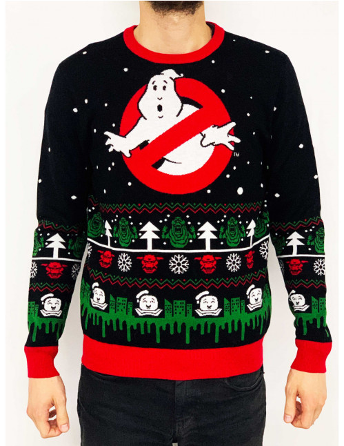 Pull de Noël Ghostbusters logo mixte