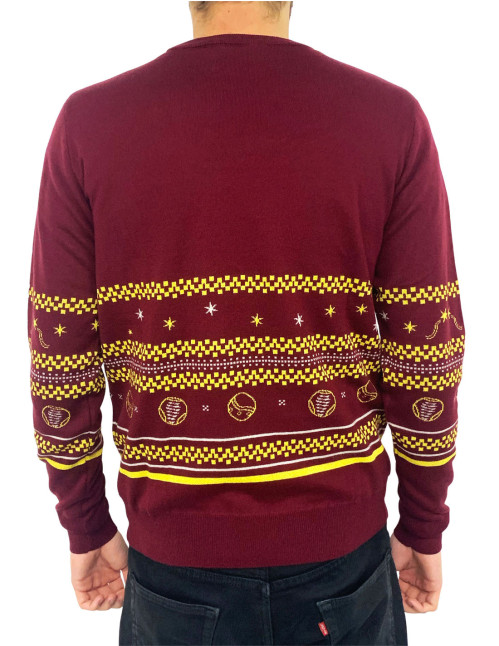 Pull de Noël Harry Potter Quidditch holidays mixte