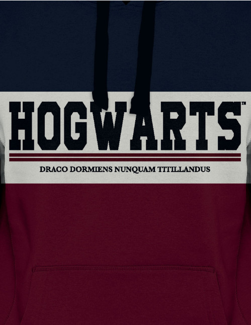 Sweat Harry Potter Hogwarts bleu blanc bordeaux