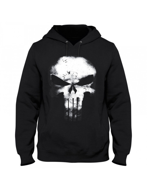 Sweat Punisher Skull effet cuir