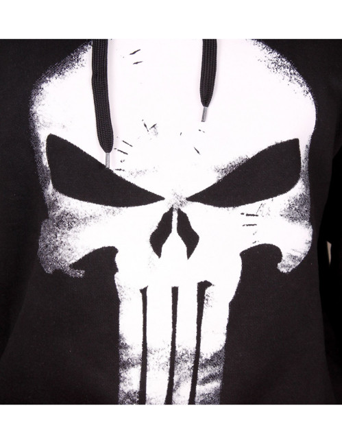 Sweat Punisher Skull effet cuir