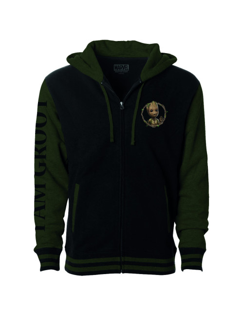 Sweat Teddy Baby Groot kaki et noir