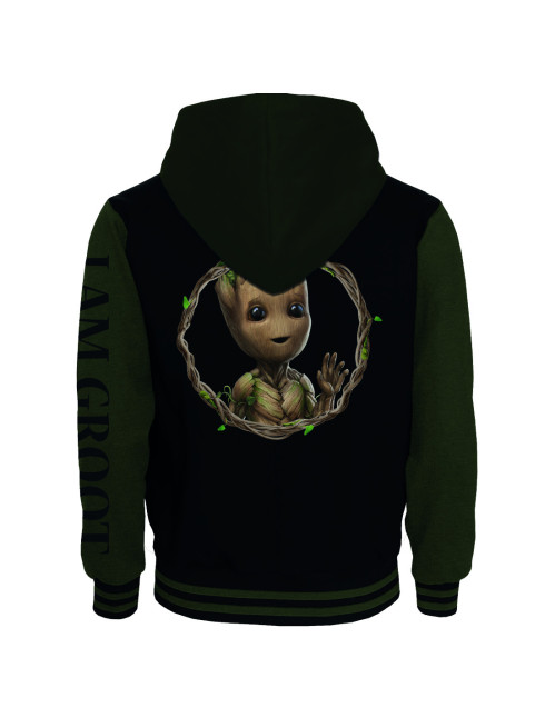 Sweat Teddy Baby Groot kaki et noir