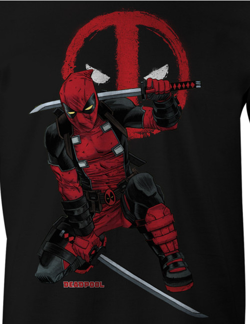 T-Shirt Deadpool Fight Marvel