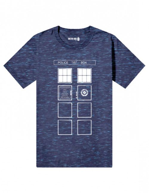 T-shirt Doctor Who - Tardis All Over
