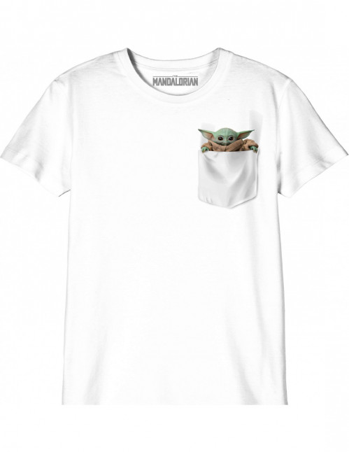  T-shirt Enfant Star Wars The Mandalorian - Baby Yoda Pocket