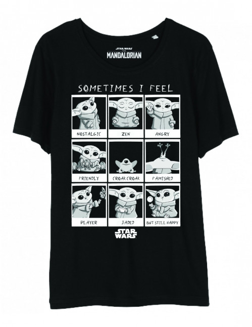  T-shirt Femme Star Wars The Mandalorian -Sometimes I fell