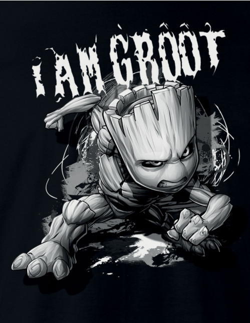 T-Shirt Groot Attack MARVEL