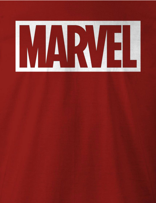 T-shirt MARVEL rouge logo blanc