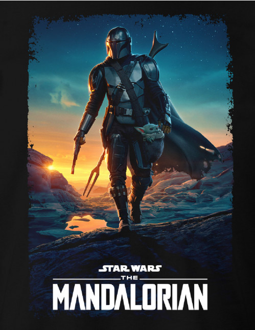 T-shirt Star Wars Mandalorian Poster saison2