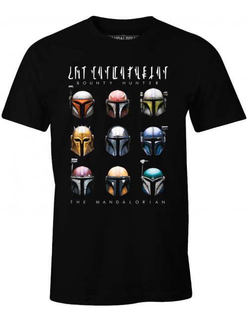 T-shirt Star Wars The Mandalorian - Bounty Hunter Helmets