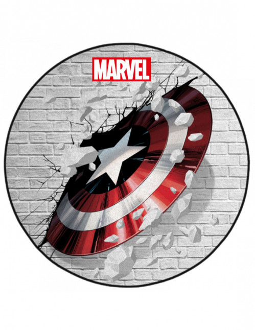 Tapis Captain America Bouclier Marvel