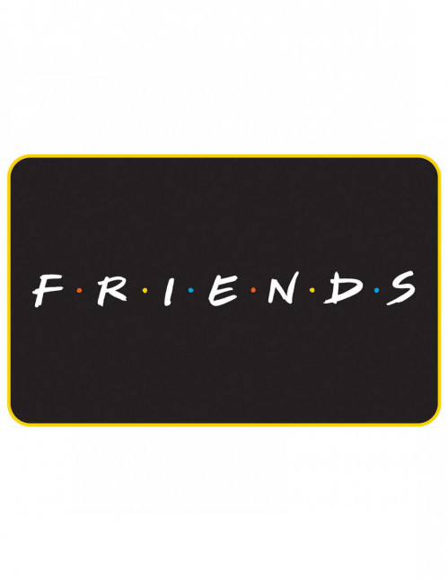 Tapis Friends noir F.R.I.E.N.D.S logo
