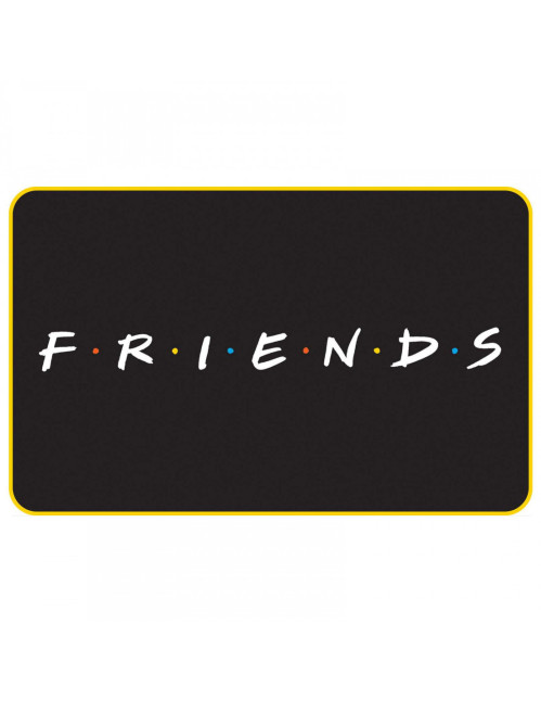 Tapis Friends noir F.R.I.E.N.D.S logo