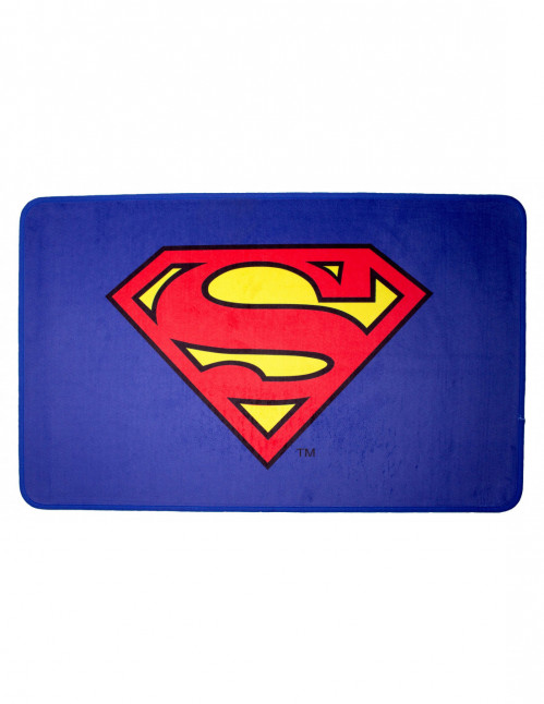 Tapis Superman bleu logo classique