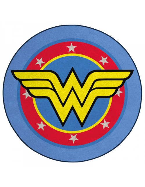 Tapis Wonder Woman rond logo