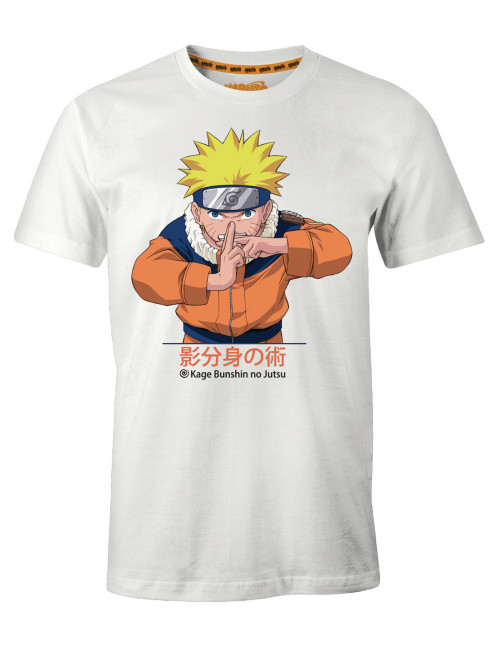 Tee-Shirt Naruto blanc multiclonage