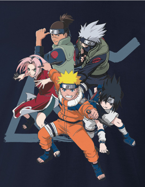 Tee-Shirt Naruto bleu seven team