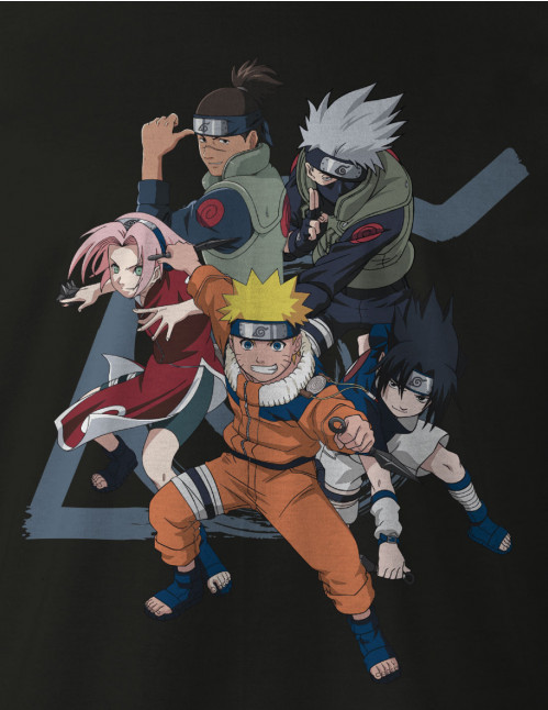 Tee-Shirt Naruto noir seven team