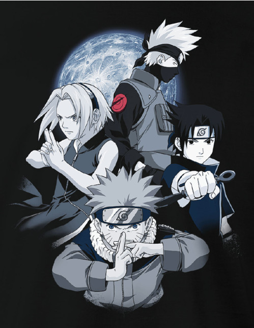 Tee-Shirt Naruto noir Team