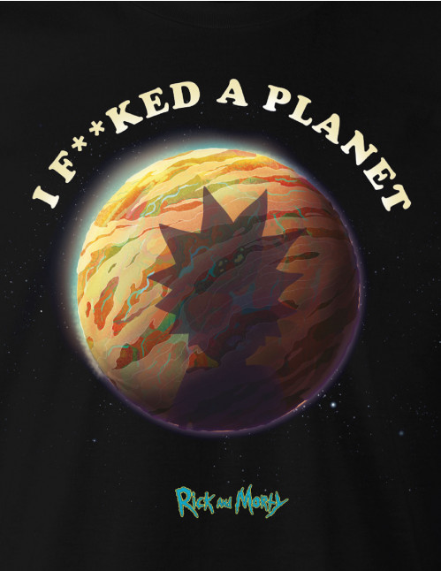Tee-Shirt Rick et Morty I fucked a planet