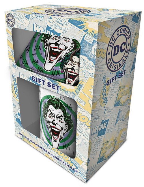 Set mug sous-verre et porte-clés Joker Batman