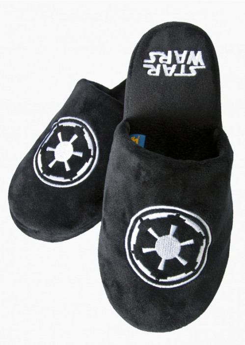 Chaussons Adulte Noirs Galactic Star Wars