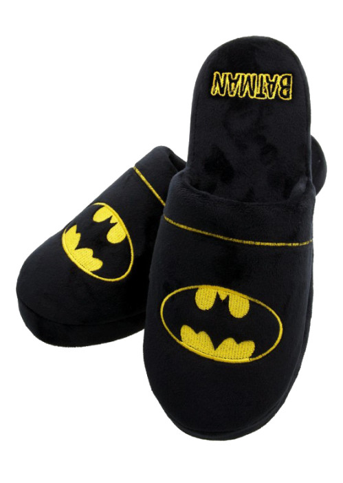 Chaussons Adulte Noirs Logo Batman