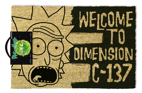 Tapis Paillasson Rick et Morty Welcome to dimension C137